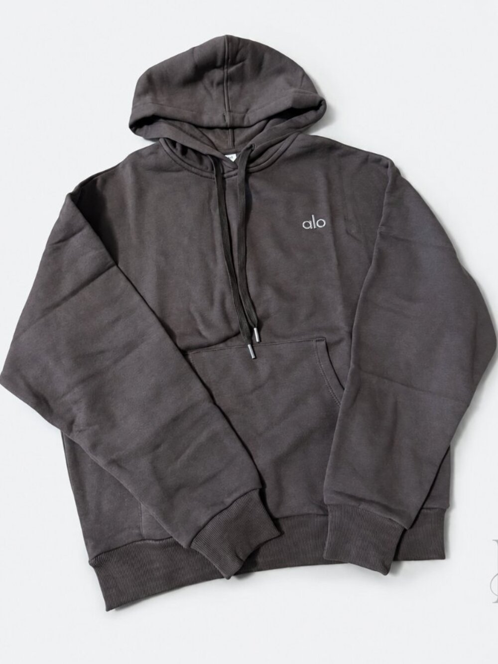 ALO Yoga Men’s Dark Brown Logo Hoodie